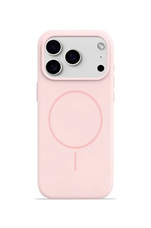 iPhone 17 Pro Max Mag Core Akıllı MagSafe Animasyonlu Silikon Kılıf Açık Pembe