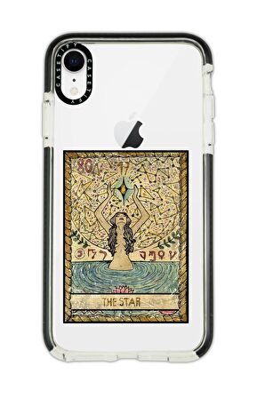 iPhone XR Casetify The Star Desenli Anti Shock Premium Silikonlu Siyah Kenar Detaylı Telefon Kılıfı