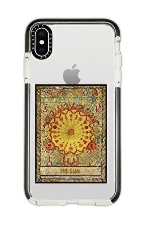 iPhone X Casetify The Sun Desenli Anti Shock Premium Silikonlu Siyah Kenar Detaylı Telefon Kılıfı