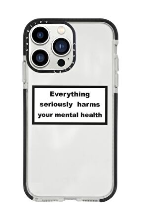 iPhone 13 Pro Max Everything Seriously Casetify Darbe Emci Silikonlu Telefon Kılıfı