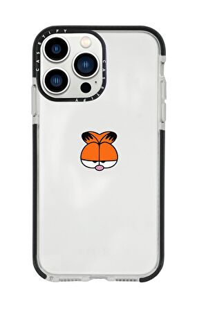 iPhone 13 Pro Max Garfield Casetify Darbe Emci Silikonlu Telefon Kılıfı
