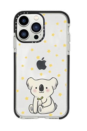 iPhone 13 Pro Max Koala Casetify Darbe Emci Silikonlu Telefon Kılıfı