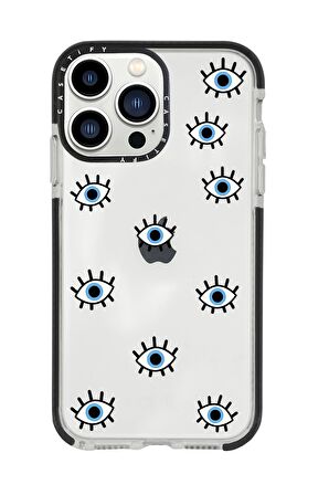 iPhone 13 Pro Max Nazar Gözler Casetify Darbe Emci Silikonlu Telefon Kılıfı