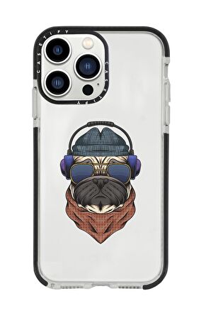 iPhone 13 Pro Max Pug Casetify Darbe Emci Silikonlu Telefon Kılıfı