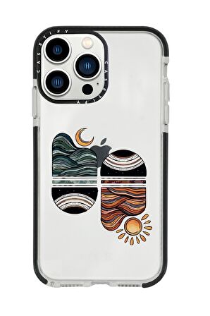 iPhone 13 Pro Max Sunset Wawe Casetify Darbe Emci Silikonlu Telefon Kılıfı