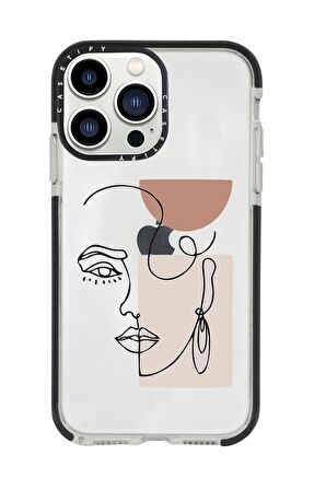 iPhone 13 Pro Max Women Art Casetify Darbe Emci Silikonlu Telefon Kılıfı