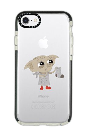 iPhone 6 Plus Casetify Dobby Desenli Anti Shock Premium Silikonlu Siyah Kenar Detaylı Telefon Kılıfı