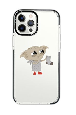 iPhone 11 Pro Casetify Dobby Desenli Anti Shock Premium Silikonlu Siyah Kenar Detaylı Telefon Kılıfı
