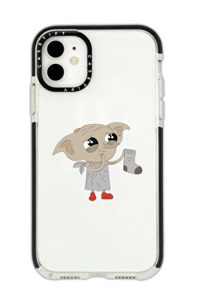 iPhone 12 Casetify Dobby Desenli Anti Shock Premium Silikonlu Siyah Kenar Detaylı Telefon Kılıfı