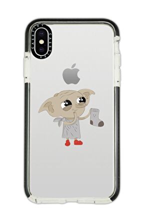 iPhone X Casetify Dobby Desenli Anti Shock Premium Silikonlu Siyah Kenar Detaylı Telefon Kılıfı