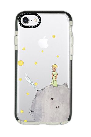 iPhone 6 Casetify Küçük Prens Desenli Anti Shock Premium Silikonlu Siyah Kenar Detaylı Telefon Kılıfı