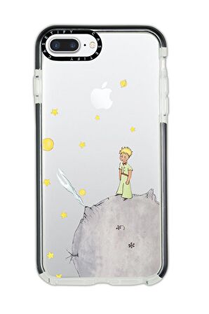 iPhone 7 Plus Casetify Küçük Prens Desenli Anti Shock Premium Silikonlu Siyah Kenar Detaylı Telefon Kılıfı