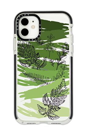 iPhone 12 Casetify Secret Life Desenli Anti Shock Premium Silikonlu Siyah Kenar Detaylı Telefon Kılıfı