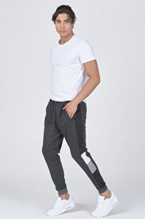 Mascarano Erkek Yanları Parça Kumaşlı  Eşofman Altı