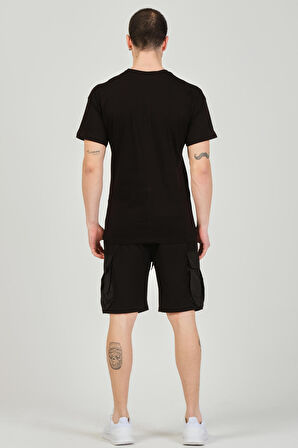 Mascarano Erkek Şort T-Shirt Cepli Eşofman Takımı