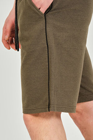 Mascarano Erkek Yağmur Desen Rahat Kalıp Şort