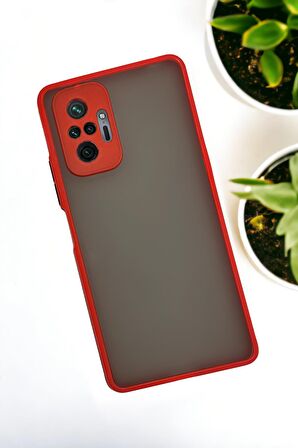 Xiaomi Redmi Note 10 Pro Uyumlu Buzlu Şeffaf Lüx Telefon Kılıfı