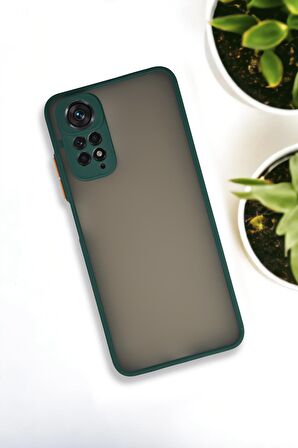Xiaomi Redmi Note 11 / Redmi Note 11s Uyumlu Buzlu Şeffaf Lüx Telefon Kılıfı
