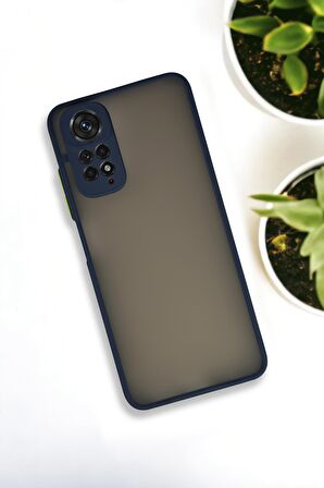 Xiaomi Redmi Note 11 / Redmi Note 11s Uyumlu Buzlu Şeffaf Lüx Telefon Kılıfı