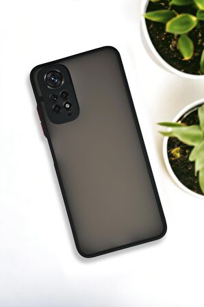 Xiaomi Redmi Note 11 / Redmi Note 11s Uyumlu Buzlu Şeffaf Lüx Telefon Kılıfı