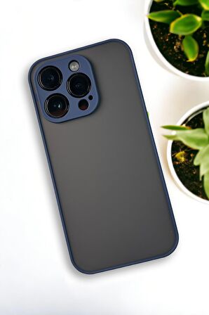 iPhone 13 Pro Max Uyumlu Buzlu Şeffaf Lüx Telefon Kılıfı