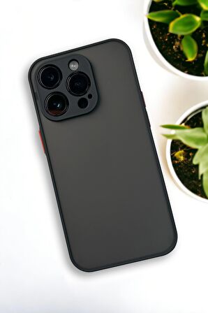 iPhone 13 Pro Max Uyumlu Buzlu Şeffaf Lüx Telefon Kılıfı