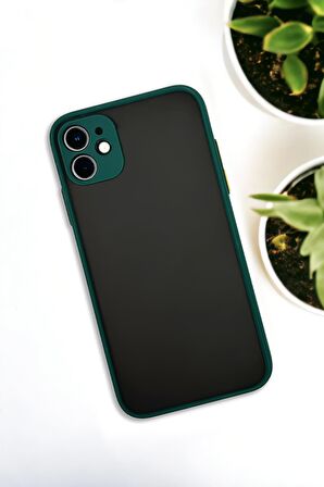iPhone 11 Uyumlu Buzlu Şeffaf Lüx Telefon Kılıfı