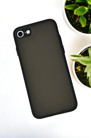 iPhone Se 2020 Uyumlu Buzlu Şeffaf Lüx Telefon Kılıfı