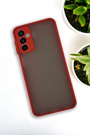 Samsung Galaxy M23 Uyumlu Buzlu Şeffaf Lüx Telefon Kılıfı