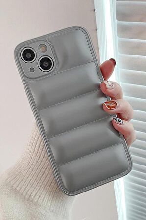 iPhone 14 Uyumlu Airbag Puffer Silikonlu Şişme Kılıf