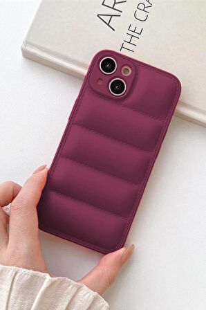 iPhone 14 Uyumlu Airbag Puffer Silikonlu Şişme Kılıf