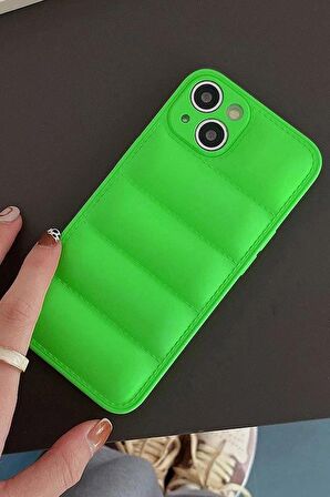iPhone 14 Uyumlu Airbag Puffer Silikonlu Şişme Kılıf