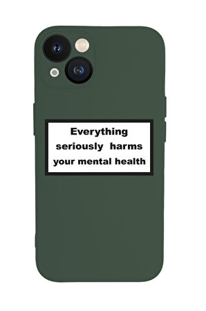 iPhone 13 Uyumlu Everything Desenli Premium Silikonlu Lansman Telefon Kılıfı