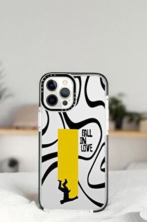 iPhone 13 Pro Fall In Love Desenli Casetify Darbe Emci Silikonlu Telefon Kılıfı