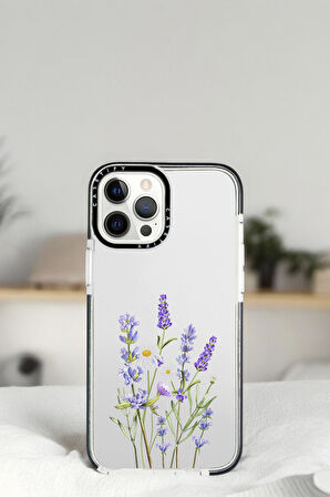 iPhone 13 Pro Lvender Ticet Desenli Casetify Darbe Emci Silikonlu Telefon Kılıfı