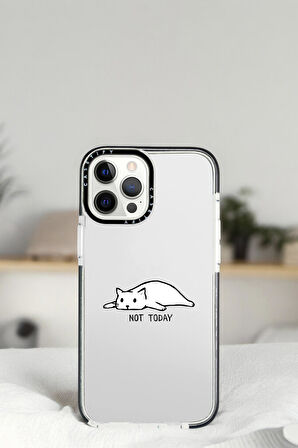 iPhone 13 Pro Not Today Desenli Casetify Darbe Emci Silikonlu Telefon Kılıfı