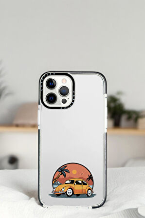 iPhone 13 Pro Vosvos Desenli Casetify Darbe Emci Silikonlu Telefon Kılıfı 