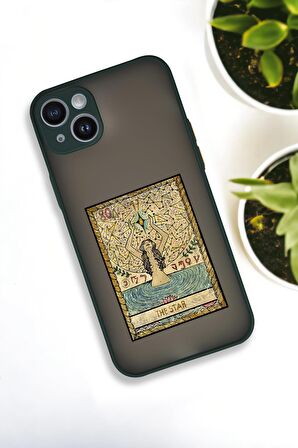 iPhone 13 Uyumlu The Star Desenli Buzlu Şeffaf Lüx Telefon Kılıfı