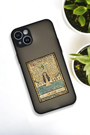 iPhone 13 Uyumlu The Star Desenli Buzlu Şeffaf Lüx Telefon Kılıfı