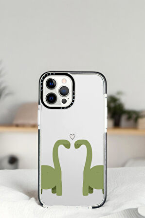 iPhone 14 Pro Dinazorlar Desenli Casetify Darbe Emci Silikonlu Telefon Kılıfı