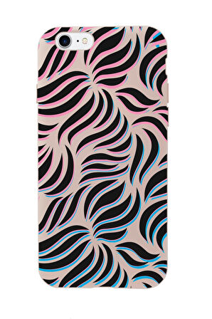 iPhone 7 Uyumlu Color Wave Desenli Premium Silikonlu Telefon Kılıfı