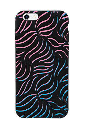 iPhone SE 2020 Uyumlu Color Wave Desenli Premium Silikonlu Telefon Kılıfı
