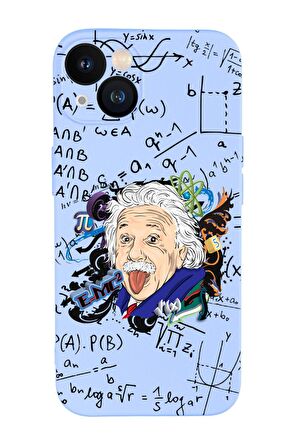 iPhone 13 Mini Einstein In Formula Desenli Premium Silikonlu Telefon Kılıfı