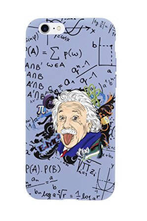 iPhone 8 Einstein In Formula Desenli Premium Silikonlu Telefon Kılıfı