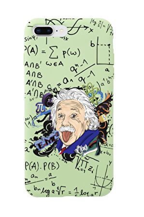 iPhone 7 Plus Einstein In Formula Desenli Premium Silikonlu Telefon Kılıfı