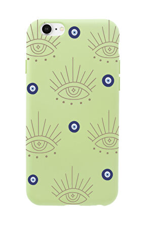 iPhone 6 Plus Uyumlu Evil Eye Desenli Premium Silikonlu Telefon Kılıfı