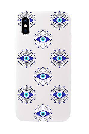 iPhone Xs Max Uyumlu Mystic Aura Desenli Premium Silikonlu Telefon Kılıfı