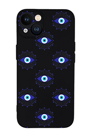 iPhone 13 Mini Uyumlu Mystic Aura Desenli Premium Silikonlu Telefon Kılıfı