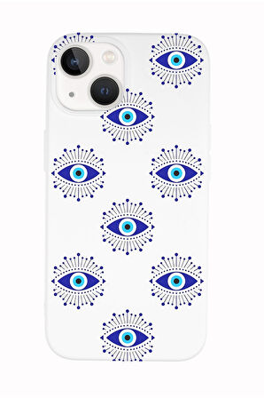 iPhone 14 Uyumlu Mystic Aura Desenli Premium Silikonlu Telefon Kılıfı