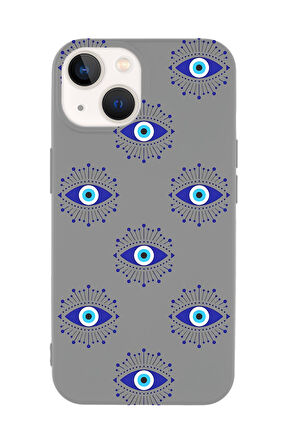 iPhone 14 Uyumlu Mystic Aura Desenli Premium Silikonlu Telefon Kılıfı